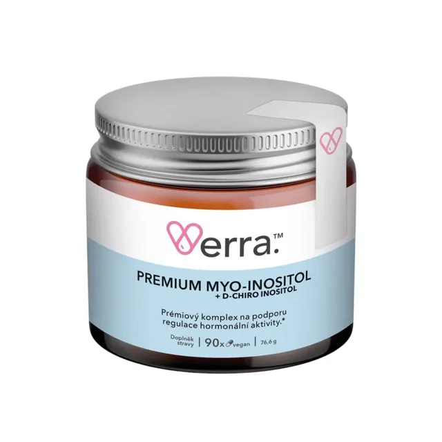 Verra Myo-Inositol &amp; Koenzym Q10, 90 kapslí