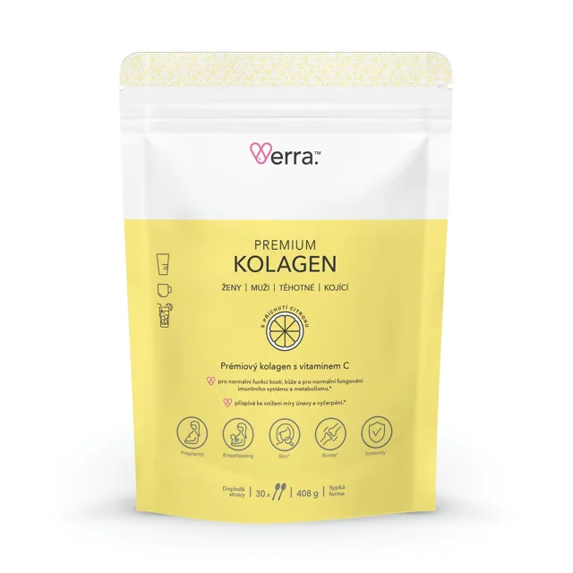 Verra Premium Kolagen s citronovou příchutí 408 g
