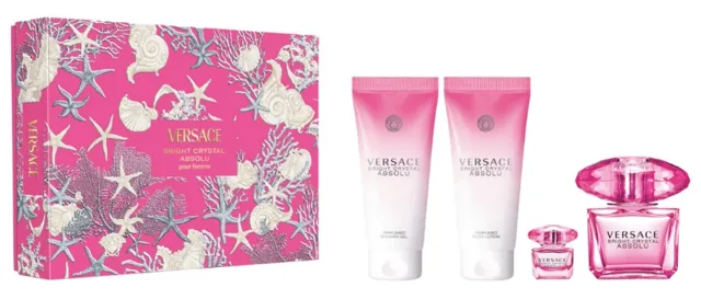 Versace Bright Crystal Absolu - EDP 90 ml + tělové mléko 100 ml + sprchový gel 100 ml + EDP 5 ml