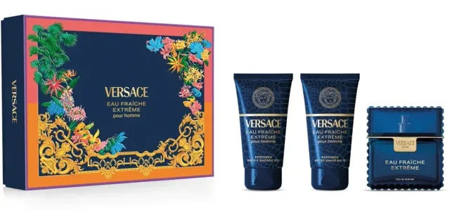 Versace Eau Fraîche Man Extreme - EDP 50 ml + sprchový gel 50 ml + balzám po holení 50 ml