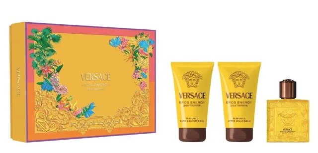 Versace Eros Energy - EDP 50 ml + sprchový gel 50 ml + balzám po holení 50 ml