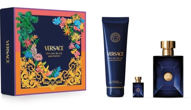 Versace Eros - parfém 100 ml + sprchový gel 150 ml + parfém 5 ml