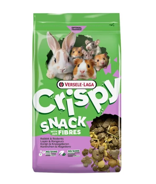 VERSELE-LAGA Crispy Snack with Fibres 1,5 kg pamlsky bohaté na vlákninu pro králíky a hlodavce