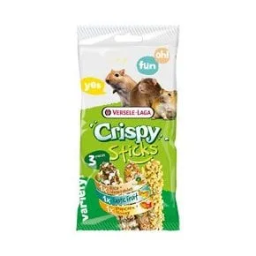 VERSELE-LAGA Crispy Sticks Omnivores Triple Variety Pack 165 g 3 Tyčinky pro křečeków, myši, Potkanów