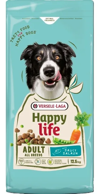 VERSELE-LAGA Happy Life Adult with Salmon 12,5kg krmivo pro psy s lososem