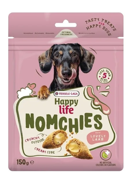 VERSELE-LAGA Happy Life Snack Nomchies Lamb 150g pamlsek podporující trávení