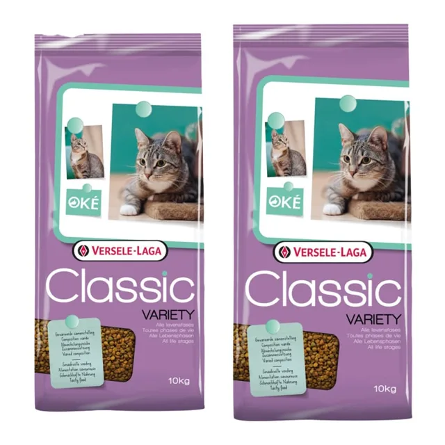 VERSELE-LAGA Klasické krmivo pro kočky 20 kg (2 x 10 kg)