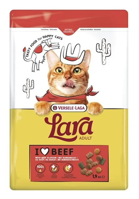 VERSELE-LAGA Lara Adult Beef 1,9 kg krmivo pro kočky s hovězím masem