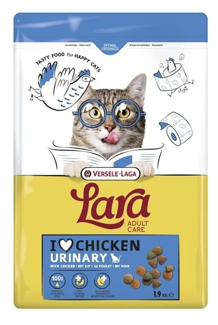 VERSELE-LAGA Lara Adult Urinary Care 1,9 kg krmivo pro kočky s kuřetem podporující močový systém