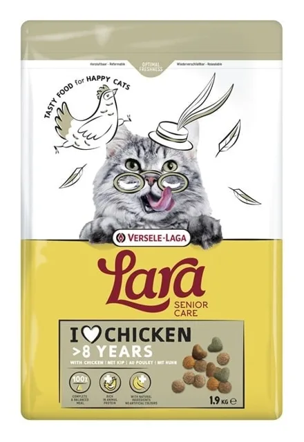 VERSELE-LAGA Lara Senior Chicken 1,9 kg krmivo pro starší kočky s kuřetem