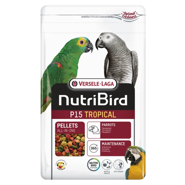 VERSELE LAGA  NutriBird P15 Tropical krmivo pro velký papoušky 1 kg