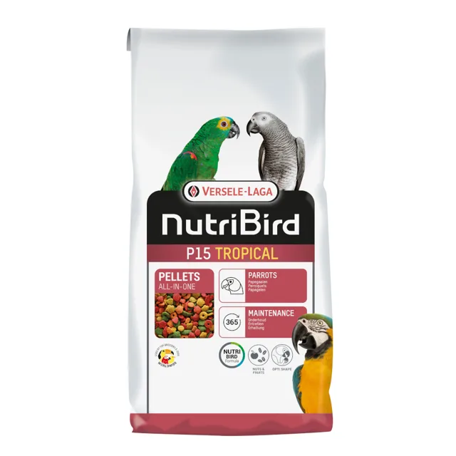Versele Laga NutriBird P15 Tropical pro velké papoušky - 2 x 10 kg