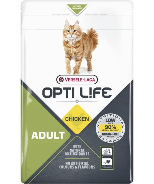 VERSELE-LAGA Opti Life Cat Adult Chicken 2.5 kg pro dospělé kočky