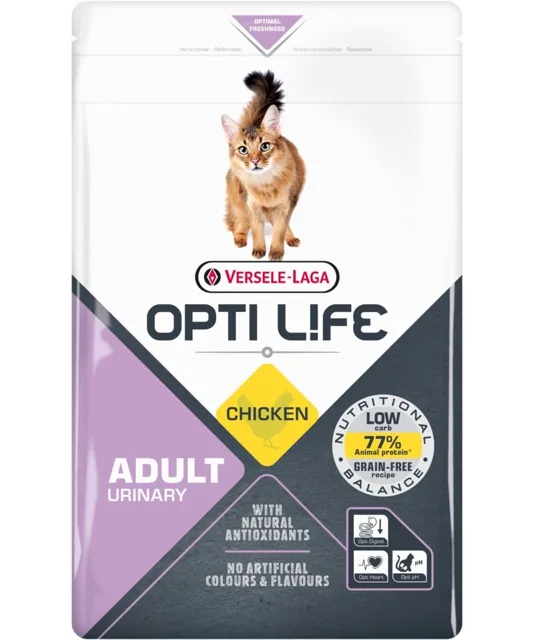 VERSELE-LAGA Opti Life Cat Adult Urinary Chicken 1 kg krmivo se speciální ochranou močových cest
