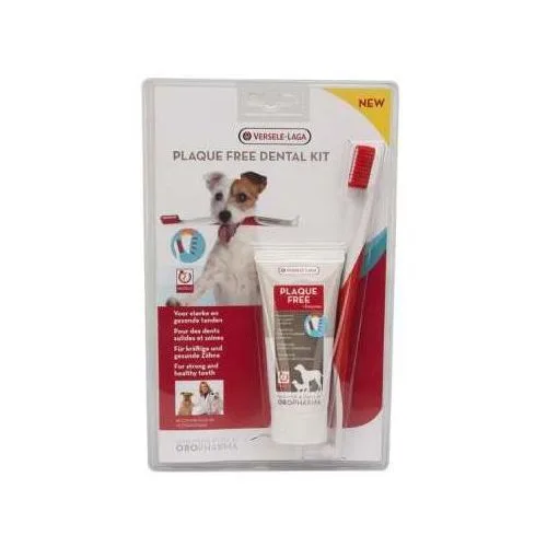 VERSELE-LAGA Plaque Free Dental Care Kit - Zubní pasta a kartáček