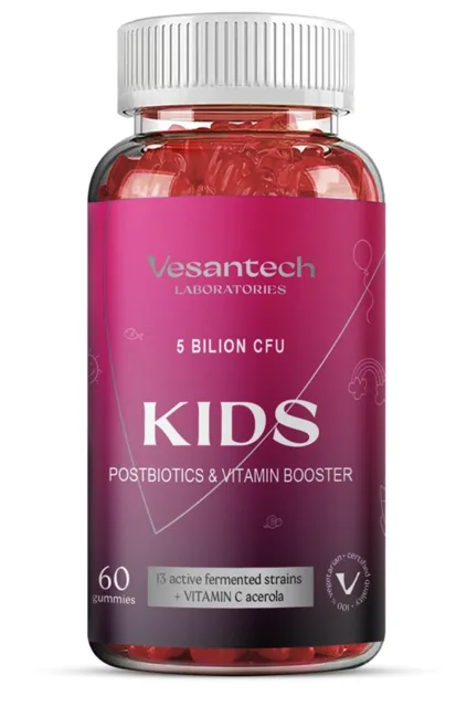 Vesantech Kids, dětská postbiotika, 5 miliard CFU, 60 gumových bonbónů