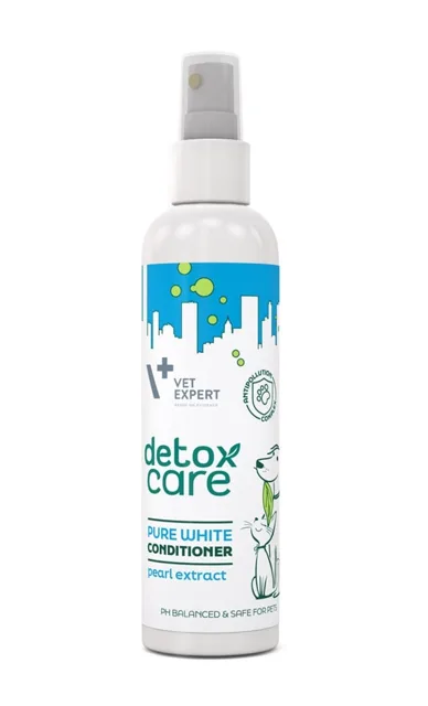 VET EXPER Detox Care Pure White Conditioner 150 ml bezoplachový kondicionér pro psy a kočky se světlou srstí