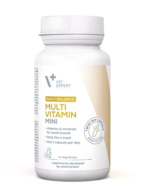 VET EXPERT Daily Balance Multivitamin Mini vitamíny a minerály pro malé psy a kočky 30 kapslí