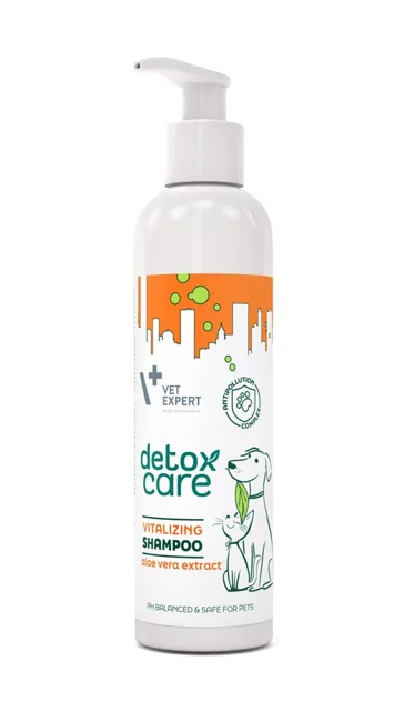 VET EXPERT Detox Care Vitalizing Shampoo 250 ml šampon pro psy a kočky, i s matnou srstí