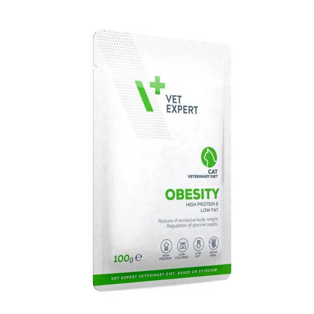 VET EXPERT Veterinary Diet Cat Obesity 100g krmivo pro kočky snižující nadměrnou hmotnost