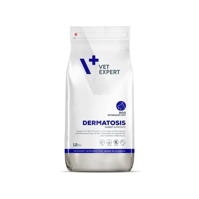 VET EXPERT Veterinary Diet Dog Dermatosis Rabbit&amp;Potato 12 kg