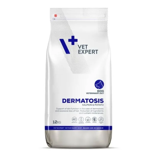 VET EXPERT Veterinary Diet Dog Dermatosis Salmon&amp;Potato 12 kg