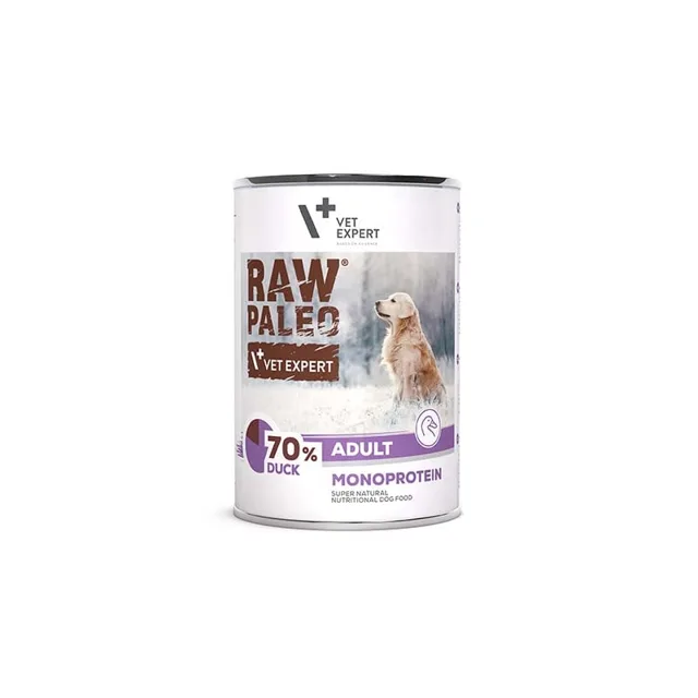 VETEXPERT Raw Paleo Duck Adult Can 400g