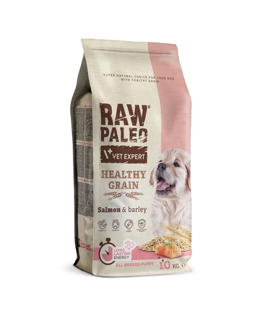 VETEXPERT RAW PALEO Heathy Grain Puppy Salmon 10 kg