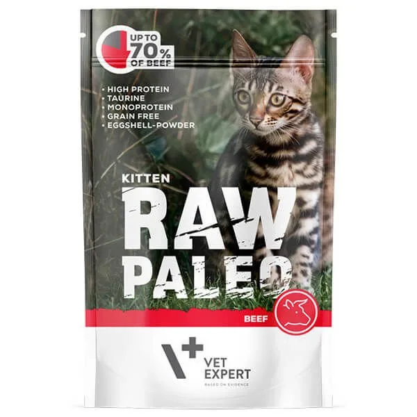 VETEXPERT RAW PALEO Kitten beef 100g
