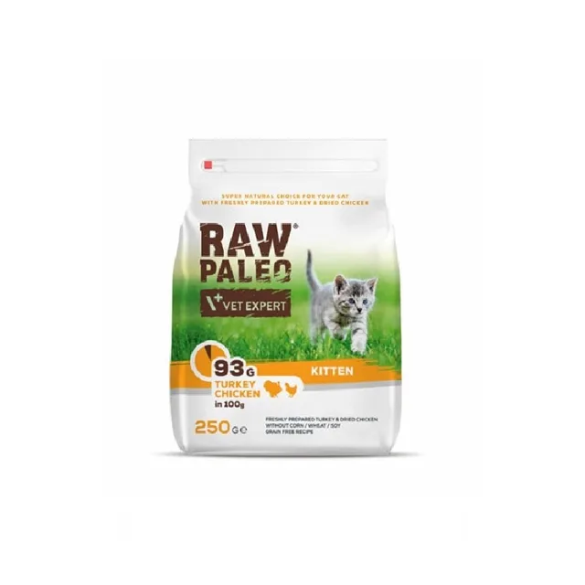 VETEXPERT  Raw Paleo Kitten Turkey&amp;Chicken 250g