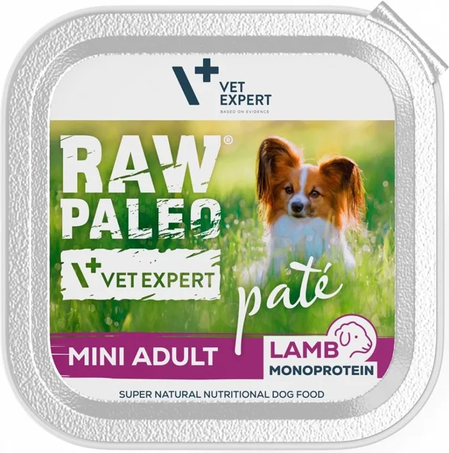 VETEXPERT RAW PALEO Pate Adult Mini Lamb 150 g