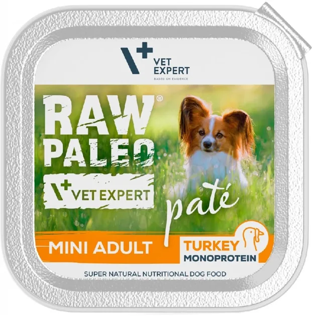 VETEXPERT Raw Paleo Pate Adult Mini Turkey 150g