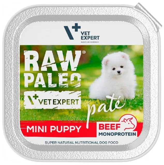 VETEXPERT Raw Paleo Pate Puppy Mini Beef