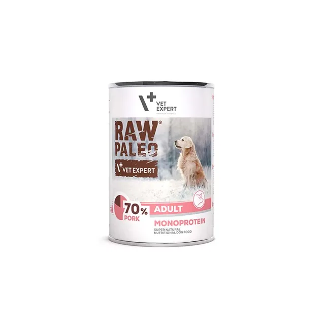 VETEXPERT Raw Paleo Pork Adult Can 400g