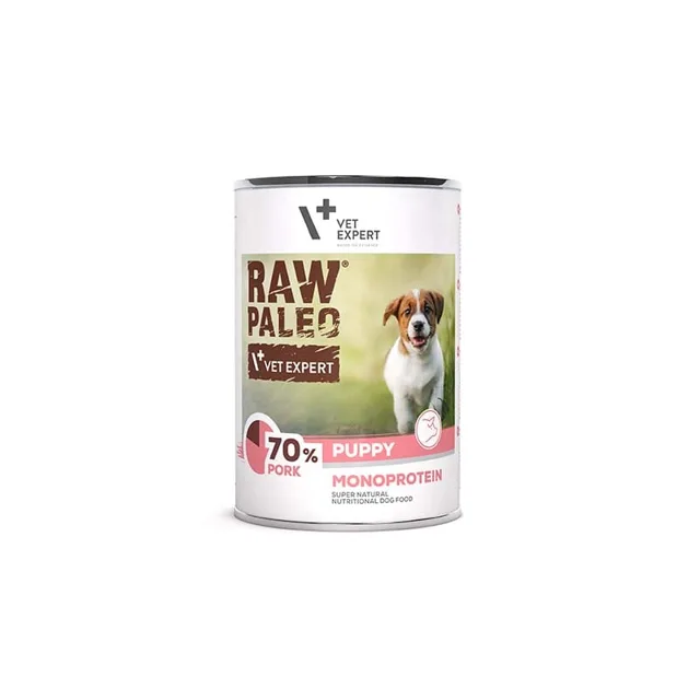 VETEXPERT Raw Paleo Pork Puppy Can 400g