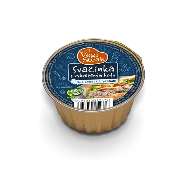 VETO ECO Vegi steak svačinka s vykrůtěným tofu 120 g