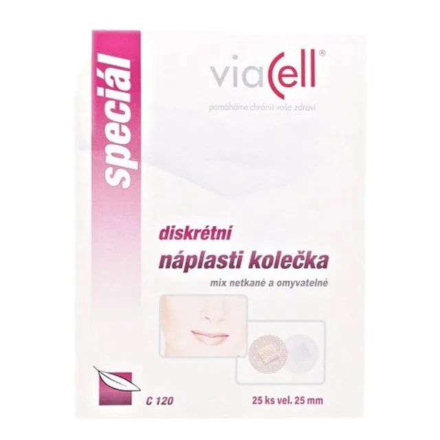 VIACELL C120 Náplasti kolečka 25mm 25 kusů