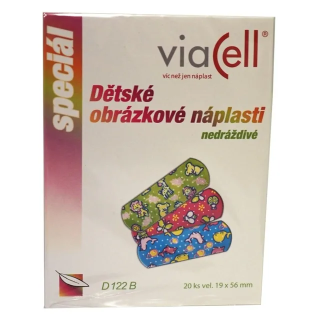 VIACELL Dětské obrázkové náplasti 20 kusů