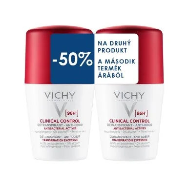 Vichy 96h Detranspirant proti zápachu Duo balení 2x50 ml