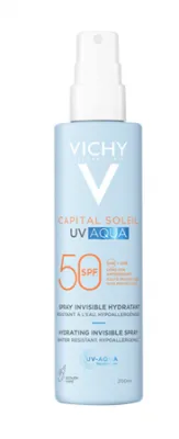 Vichy Capital Soleil UV Aqua ochranný sprej s hydratačním účinkem SPF 50 200 ml