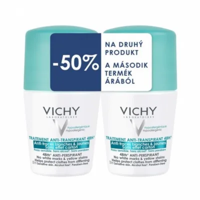 VICHY DEO roll-on DUO Roll-on proti skvrnám 2x50ml