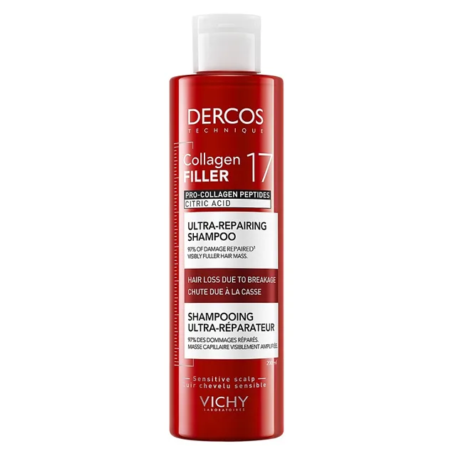 VICHY Dercos Collagen 17 Filler Regenerační šampon 200 ml