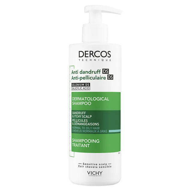 VICHY Dercos Šampon proti lupům na normální až mastné vlasy 390 ml