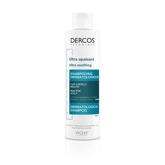 Vichy Dercos Ultra Soothing Normal to Oily šampon pro normální až mastné vlasy 200 ml