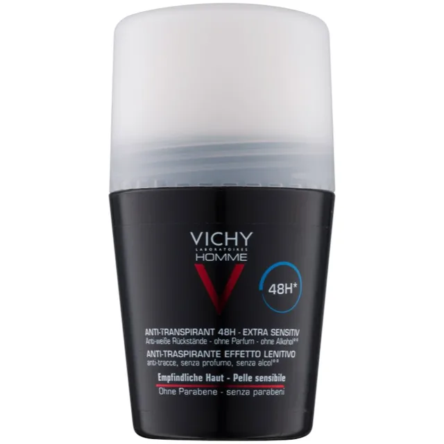 Vichy Homme Deodorant antiperspirant roll-on bez parfemace 48h 50 ml