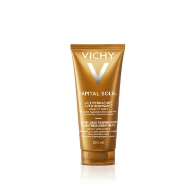 VICHY Idéal Soleil Hydratační samoopalovací mléko na obličej a tělo 100 ml