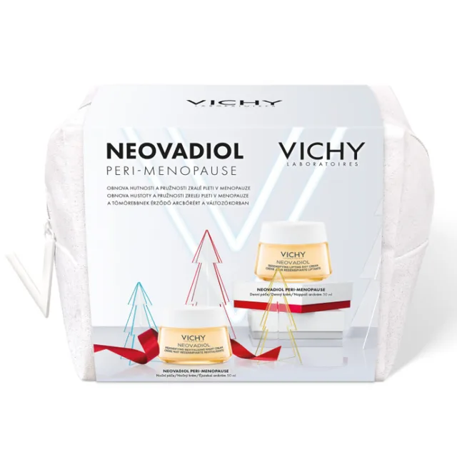 Vichy Neovadiol Peri vánoční balíček pro obnovu hutnosti a pružnosti zralé pleti v menopauze