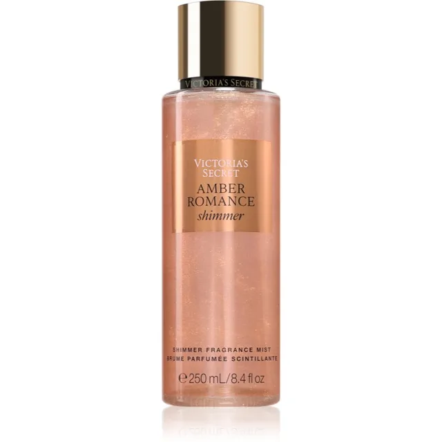 Victoria's Secret Amber Romance Shimmer tělový sprej se třpytkami pro ženy 250 ml
