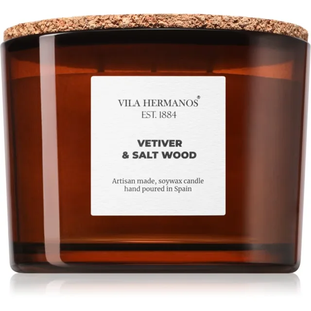 Vila Hermanos Apothecary Vetiver & Salt Wood vonná svíčka 350 g