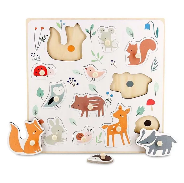 VILAC Lesní zvířátka puzzle s úchytem od Sarah Betz